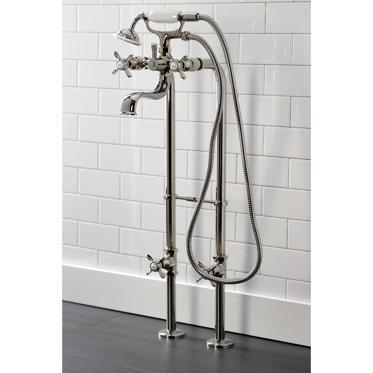 Essex Freestanding Clawfoot Tub Faucet Package with Supply Line