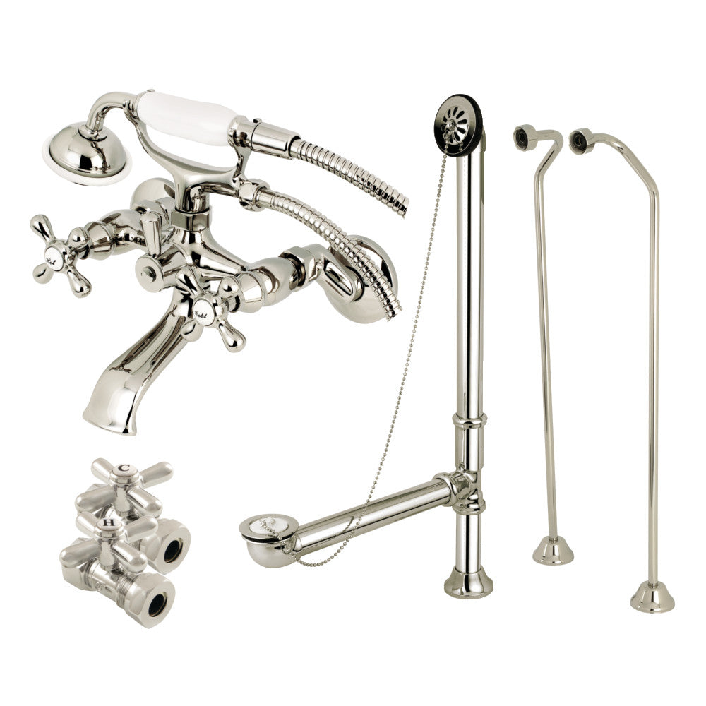 Vintage Wall Mount Clawfoot Faucet Package