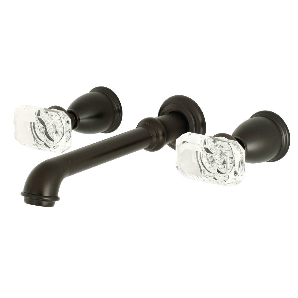 Kingston Brass KS7125KRL Krystal Onyx Two-Handle Wall Mount Bathroom Faucet