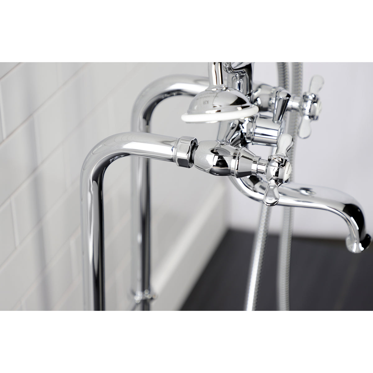 Essex Freestanding Clawfoot Tub Faucet Package with Supply Line