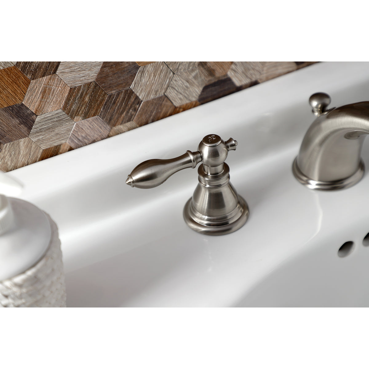 Kingston Brass KB962ACL American Classic Widespread Bathroom Faucet with Retail Pop-Up