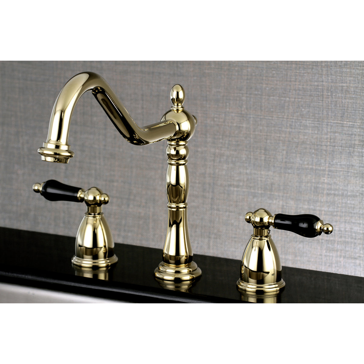Kingston Brass KB1795PKLLS Widespread Kitchen Faucet
