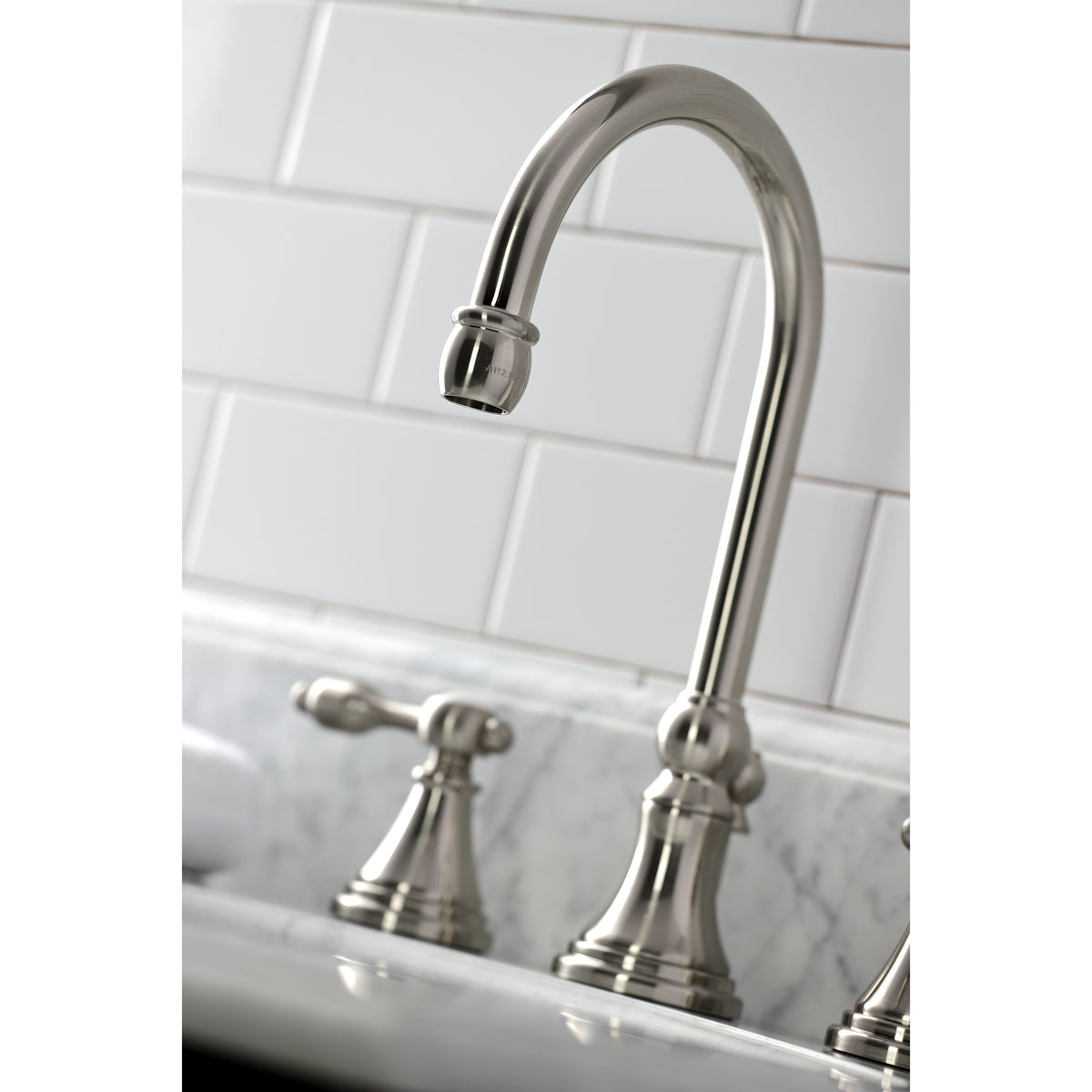 Kingston Brass KS2981TAL Tudor Widespread Bathroom Faucet with Brass Pop-Up