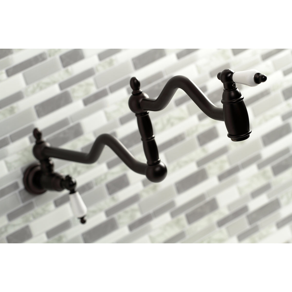 Kingston Brass KS2102PL Heritage Wall Mount Pot Filler