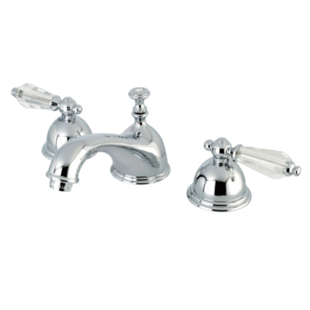 Kingston Brass KS3961WLL Wilshire Widespread Bathroom Faucet with Brass Pop-Up