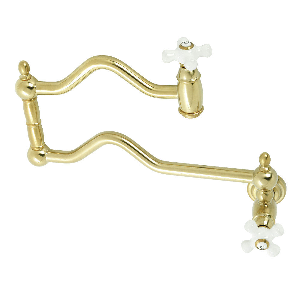 Kingston Brass KS2100PX Heritage Wall Mount Pot Filler