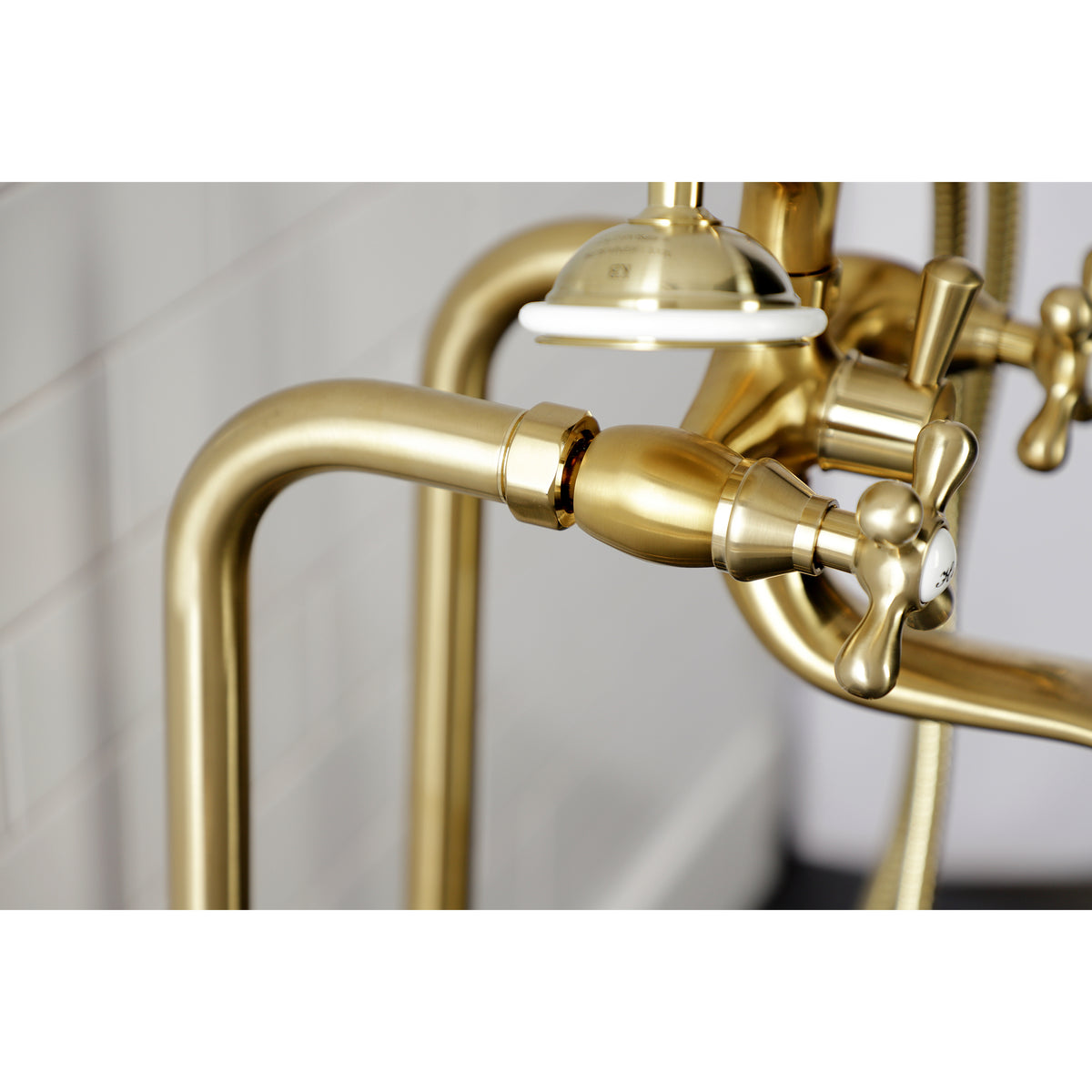 Kingston Freestanding Clawfoot Tub Faucet Package with Supply Line
