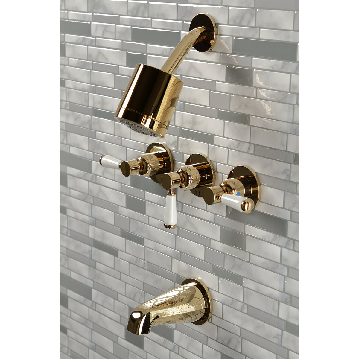 Paris Three-Handle Tub and Shower Faucet