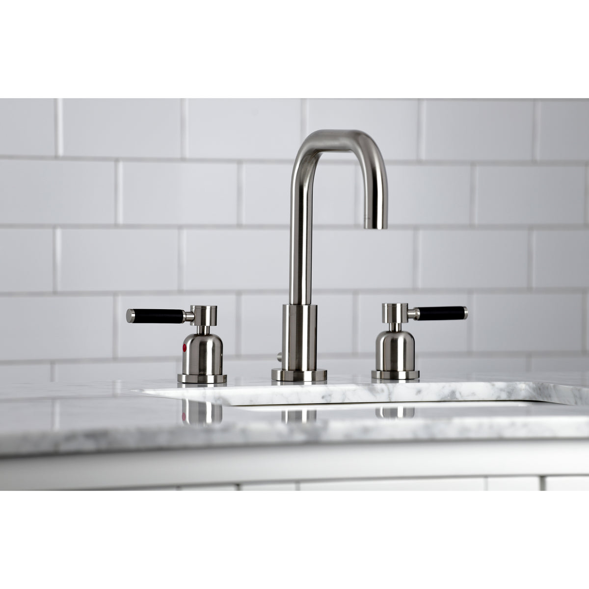 Kingston Brass FSC8930DKL Kaiser Widespread Bathroom Faucet with Brass Pop-Up