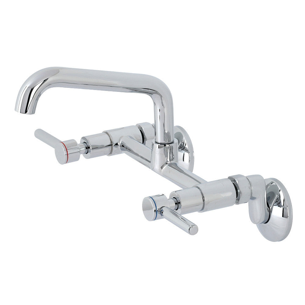 Kingston Brass KS823PN Concord Two-Handle Wall-Mount Kitchen Faucet