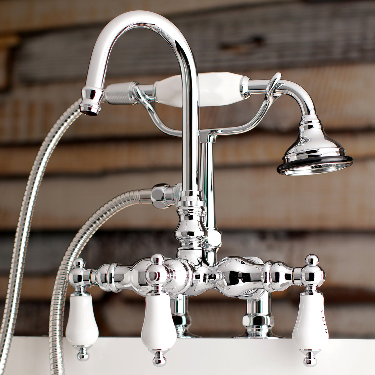 Aqua Vintage Clawfoot Tub Faucet with Hand Shower