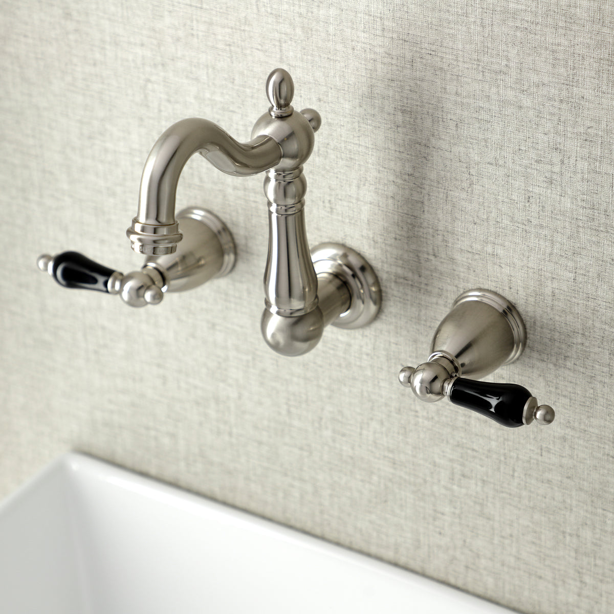 Kingston Brass KS1220PKL Duchess Two-Handle Wall Mount Bathroom Faucet