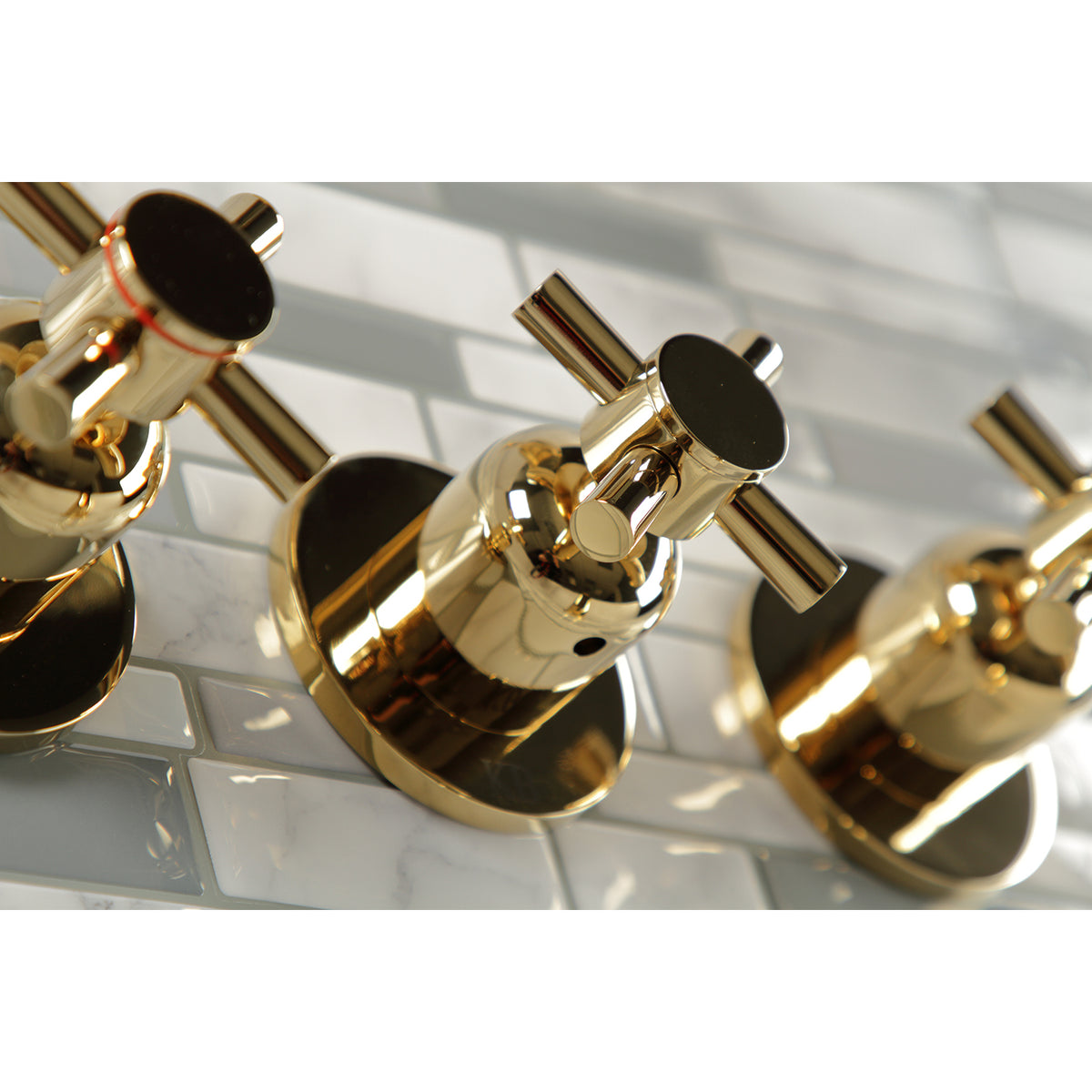 Concord Three-Handle Tub and Shower Faucet