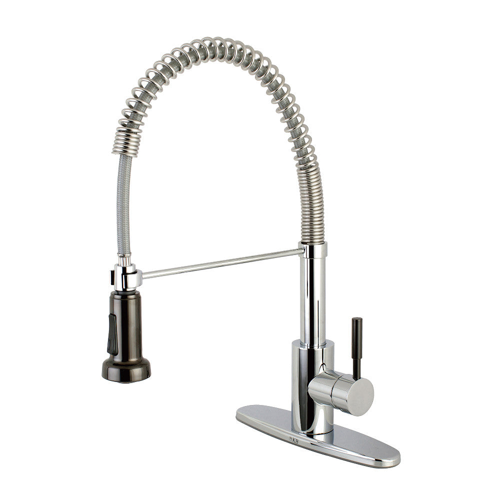 Gourmetier GSY8881DKL Kaiser Single-Handle Pre-Rinse Kitchen Faucet