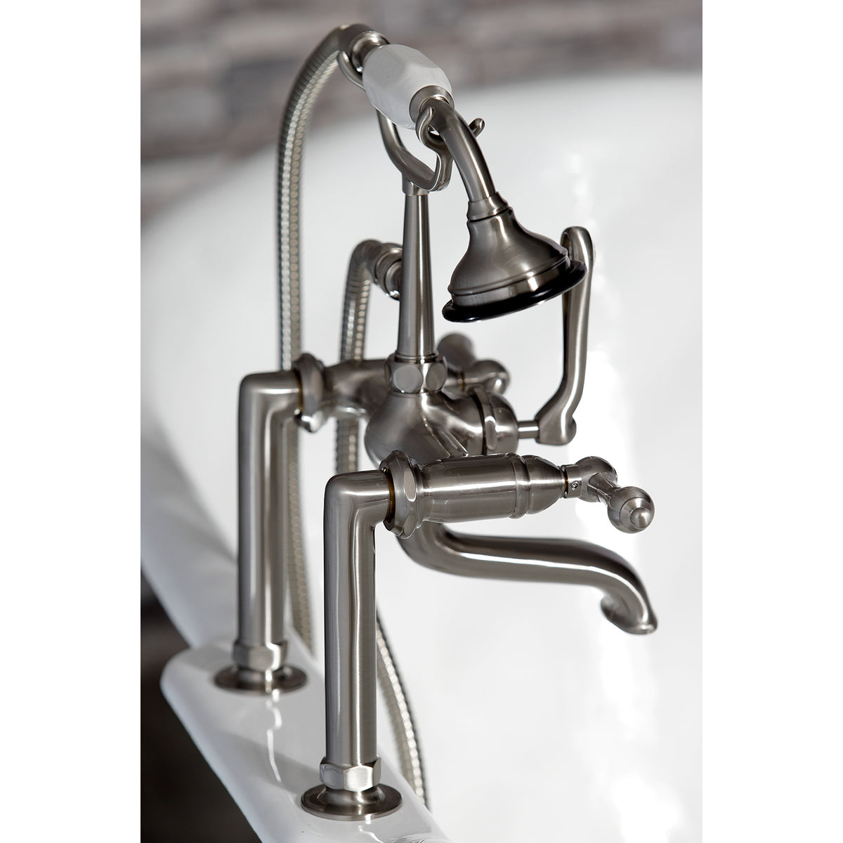 Aqua Vintage Deck Mount Clawfoot Tub Faucet