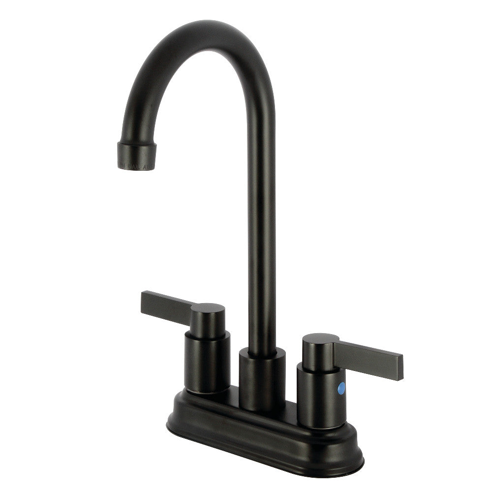 Kingston Brass KB8498NDL NuvoFusion 4" Centerset Bar Faucet