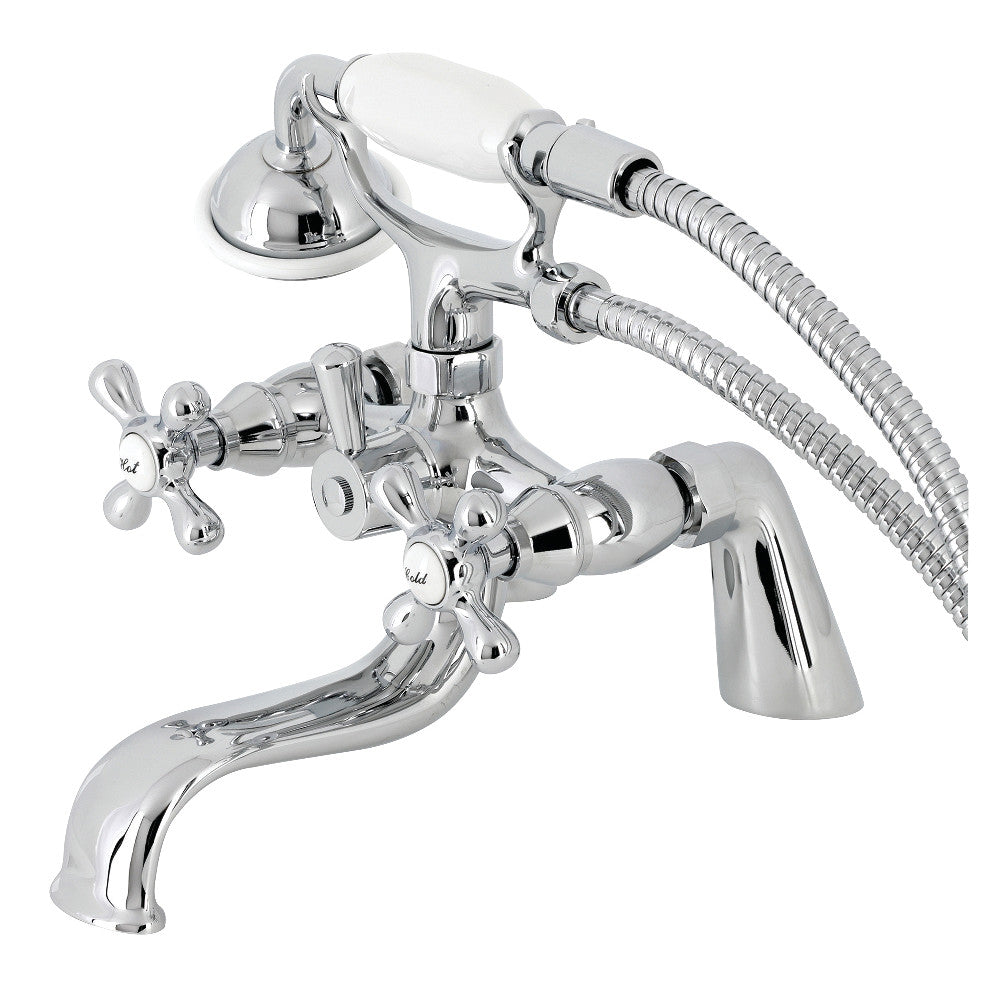 Kingston Deck Mount Clawfoot Tub Faucet with Hand Shower