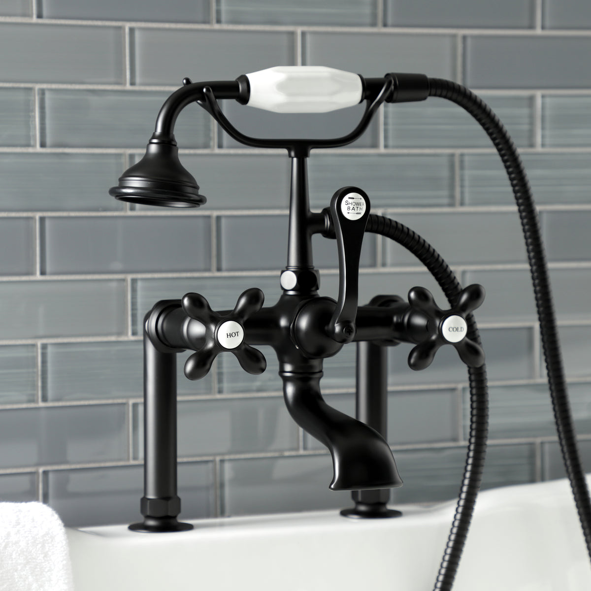 Auqa Vintage Deck Mount Clawfoot Tub Faucet