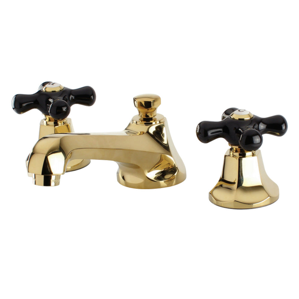 Kingston Brass KS4468PKX Duchess Widespread Bathroom Faucet with Brass Pop-Up