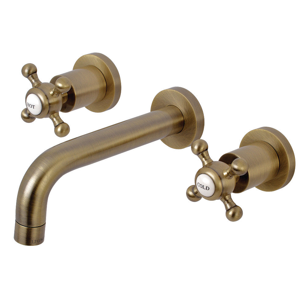 Kingston Brass KS8121BX Metropolitan 2-Handle 8 in. Wall Mount Bathroom Faucet
