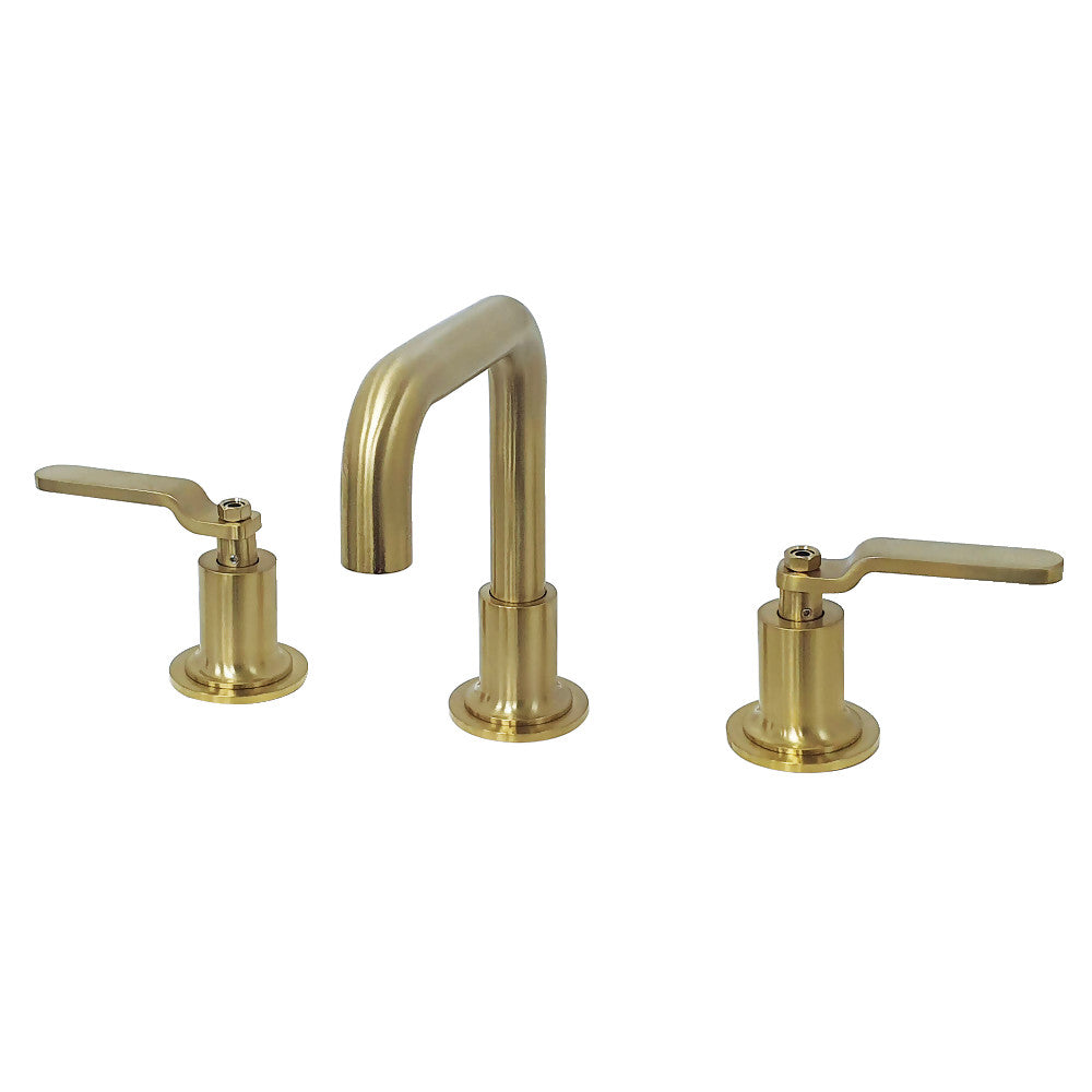 Kingston Brass KS142KLNB Whitaker Widespread Bathroom Faucet with Push Pop-Up