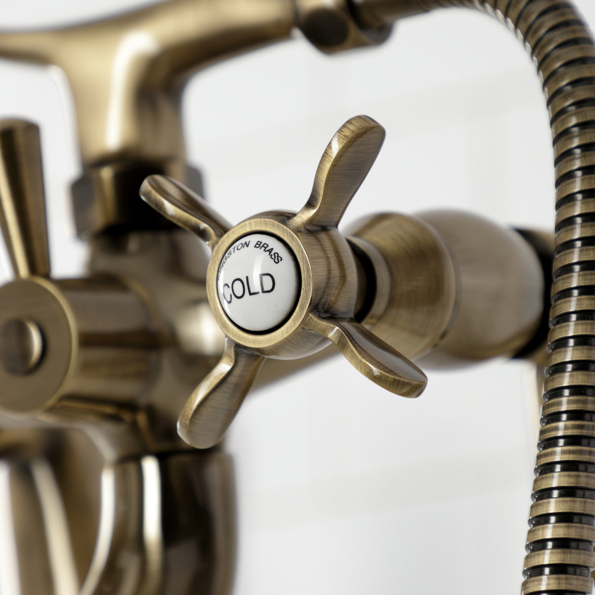 Essex Deck Mount Clawfoot Tub Faucet with Hand Shower