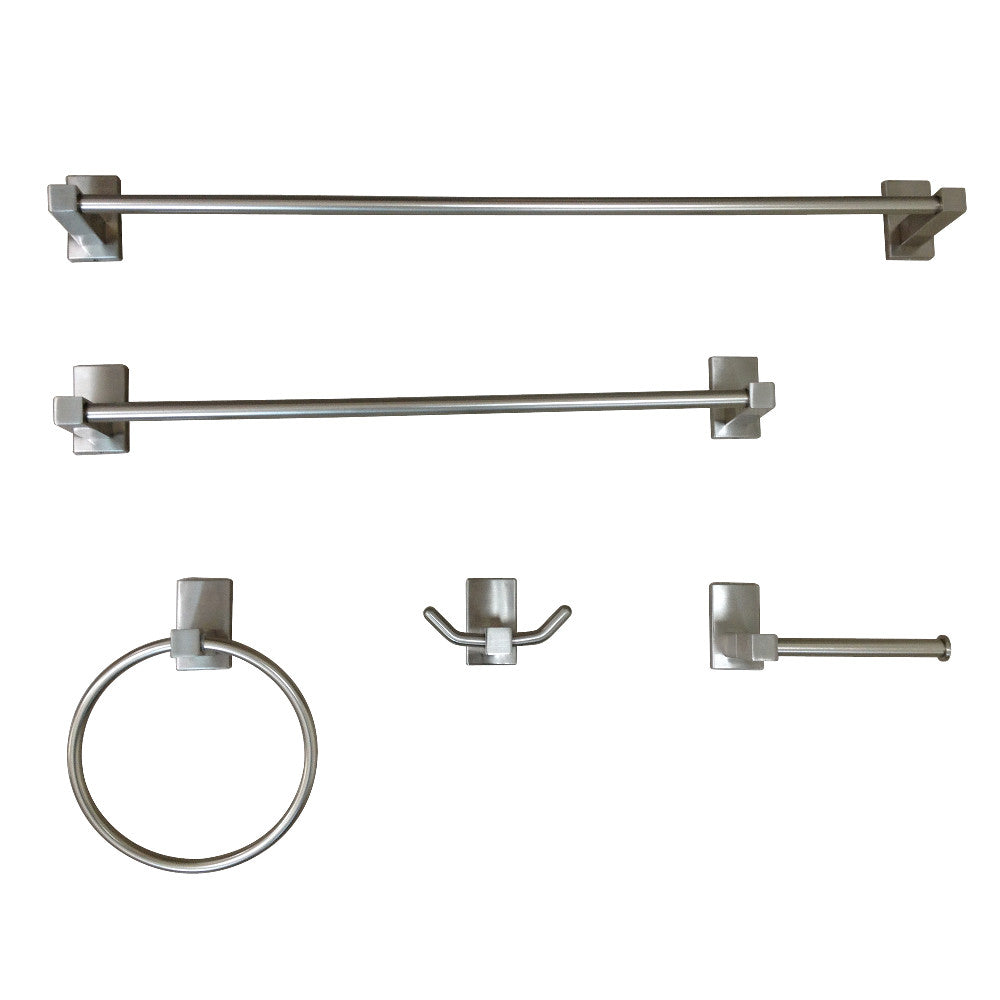 Kingston Brass Continental 5-Piece Bathroom Accessory Set