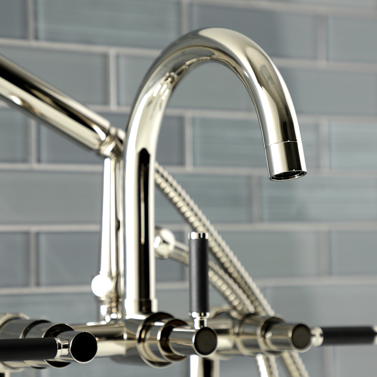 Aqua Vintage Kaiser 7-Inch Deck Mount Clawfoot Tub Faucet