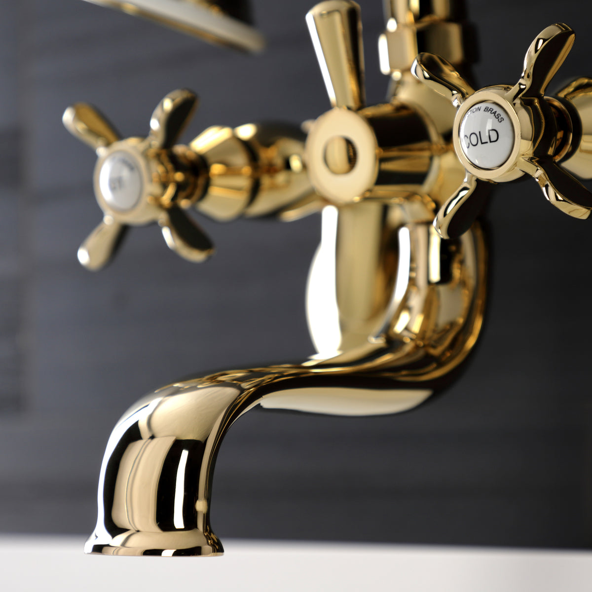 Essex Wall Mount Clawfoot Tub Faucet with Hand Shower