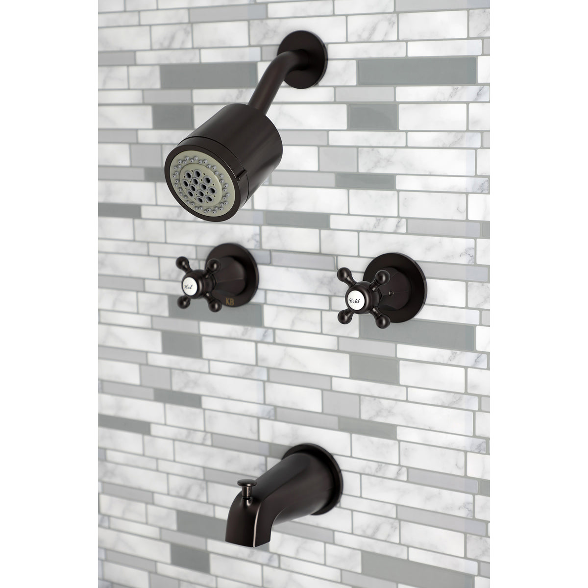 Metropolitan Two-Handle Tub and Shower Faucet