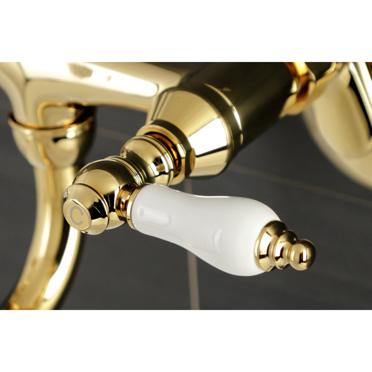 Kingston Brass KS515PN Wall Mount Bathroom Faucet