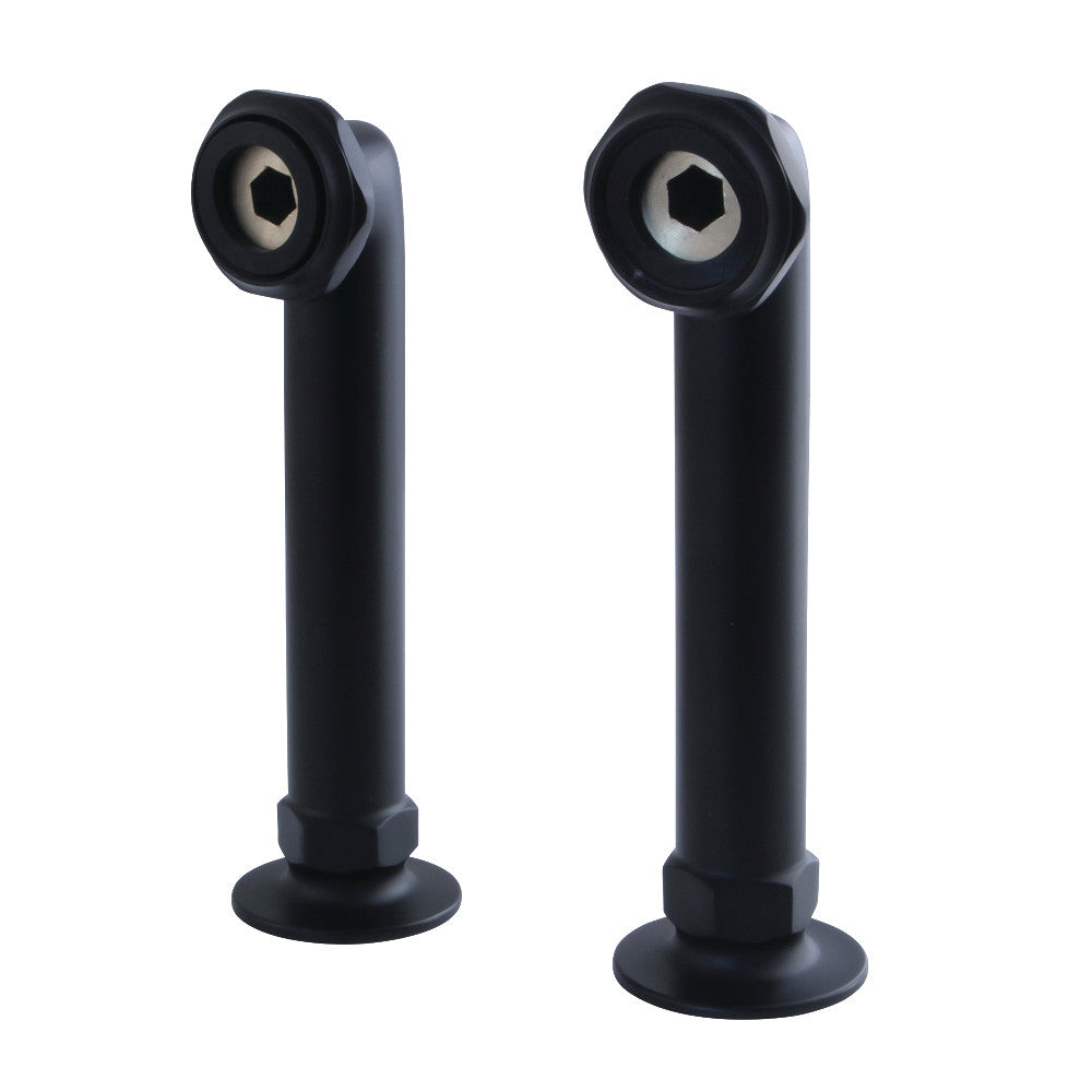 Kingston Brass Aqua Vintage 6-Inch Deck Mount Riser for Leg Tub Filler