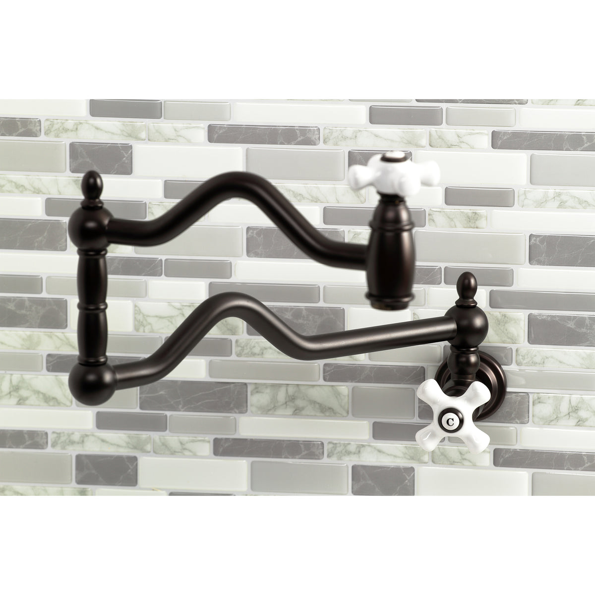 Kingston Brass KS2100PX Heritage Wall Mount Pot Filler