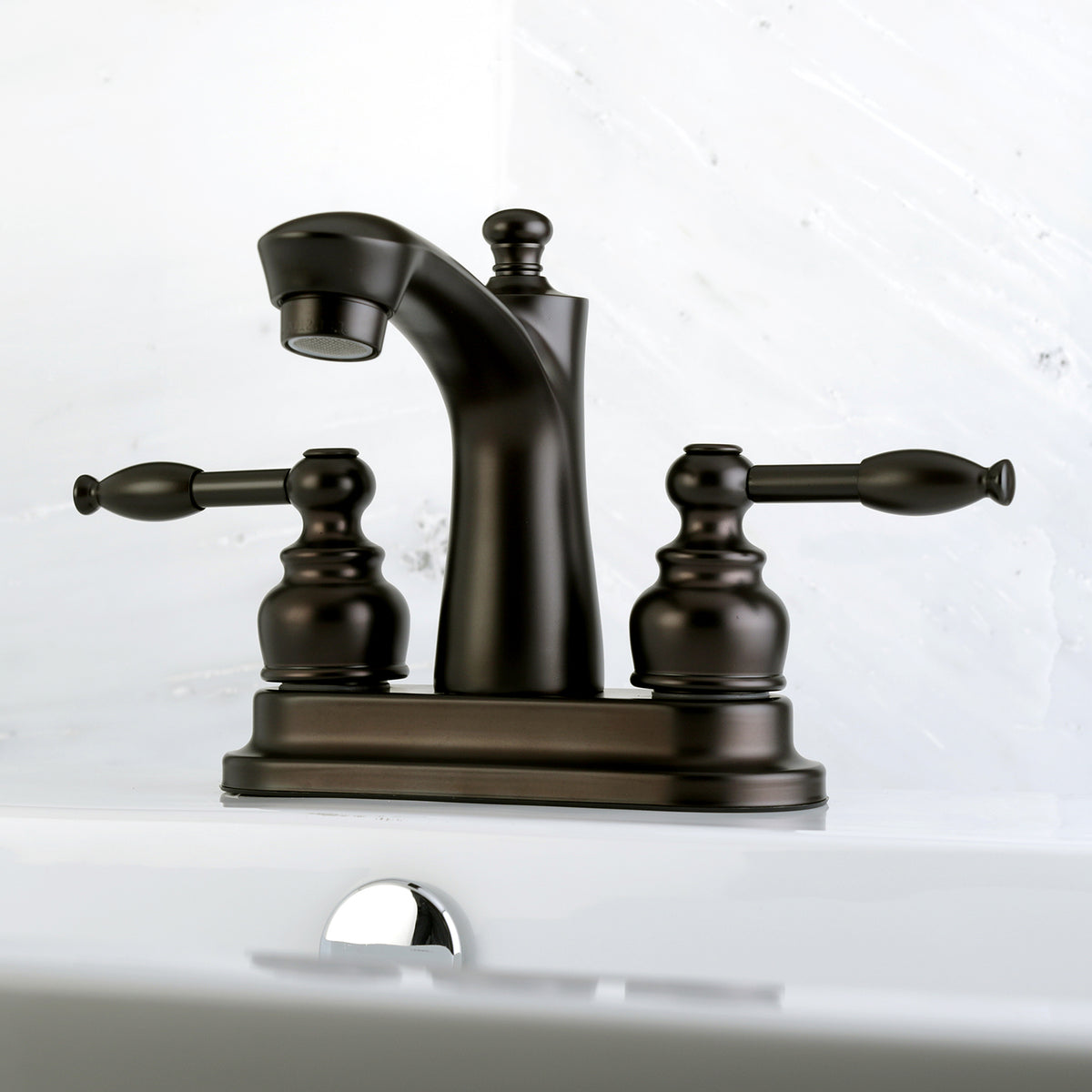 Kingston Brass FB7628KL 4 in. Centerset Bathroom Faucet