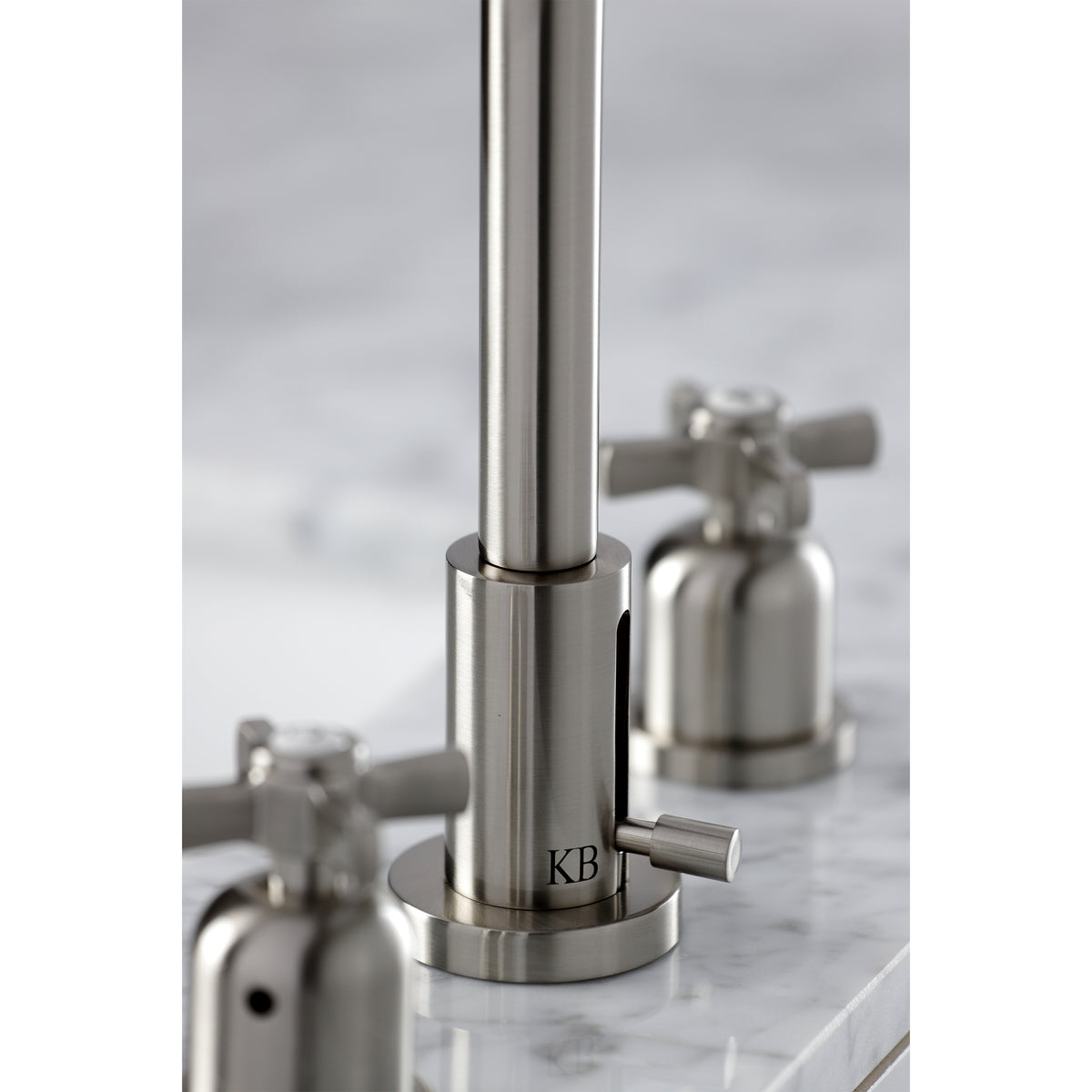 Kingston Brass FSC8931ZX Millennium Widespread Bathroom Faucet with Brass Pop-Up