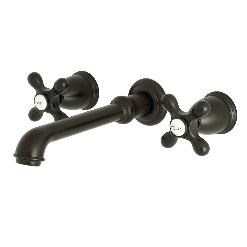 Kingston Brass KS7125AX English Country Two-Handle Wall Mount Bathroom Faucet
