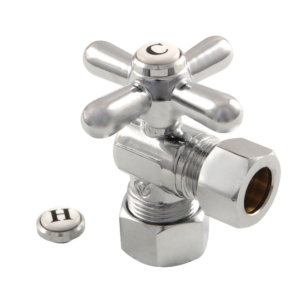 Kingston Brass 5/8" OD Comp X 1/2" OD Comp Angle Stop Valve