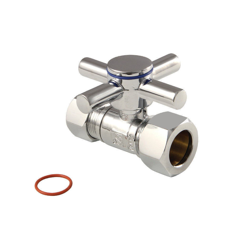 Kingston Brass Concord 5/8" IPS x 1/2" O.D. Comp Quarter Turn Straight Valve