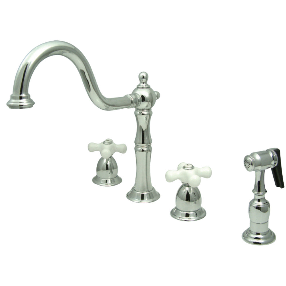 Kingston Brass KB1793PXBS Widespread Kitchen Faucet