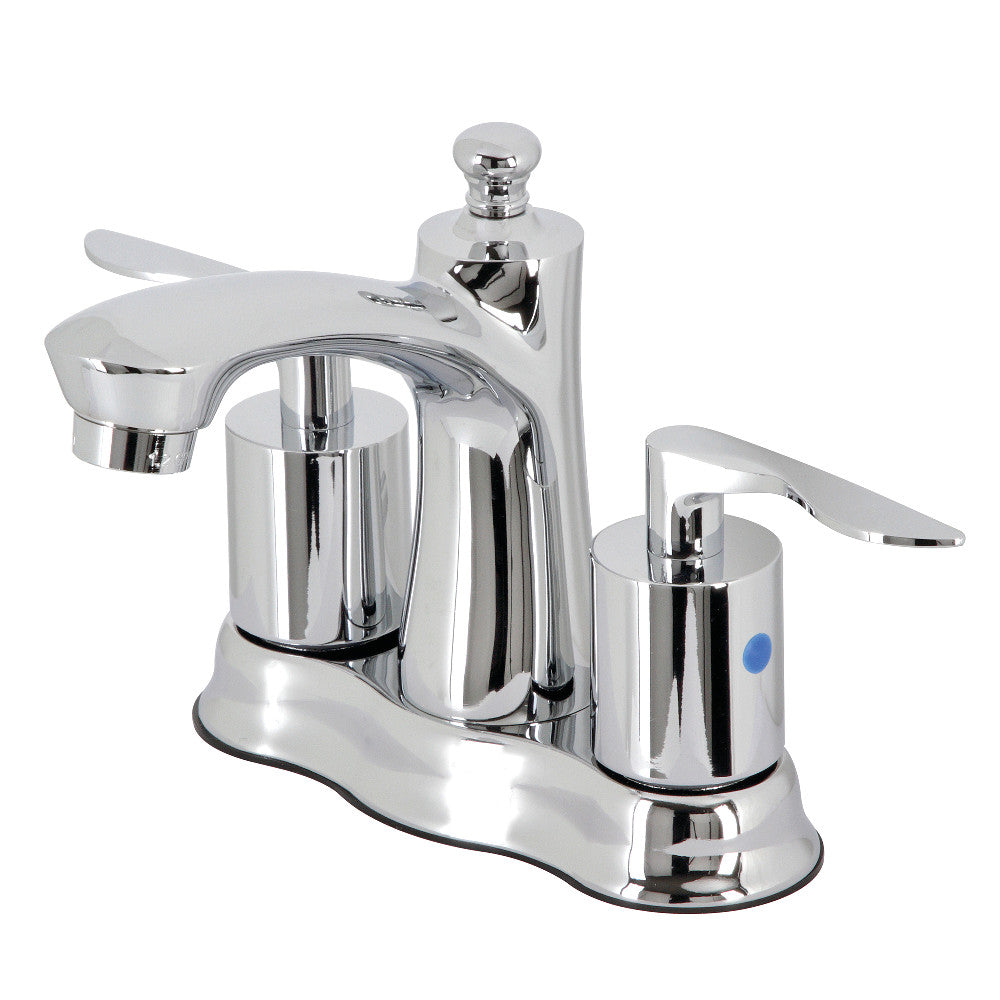 Kingston Brass FB7618SVL 4" Centerset Bathroom Faucet with Retail Pop-Up