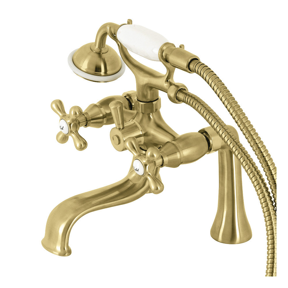 Kingston Deck Mount Clawfoot Tub Faucet with Hand Shower