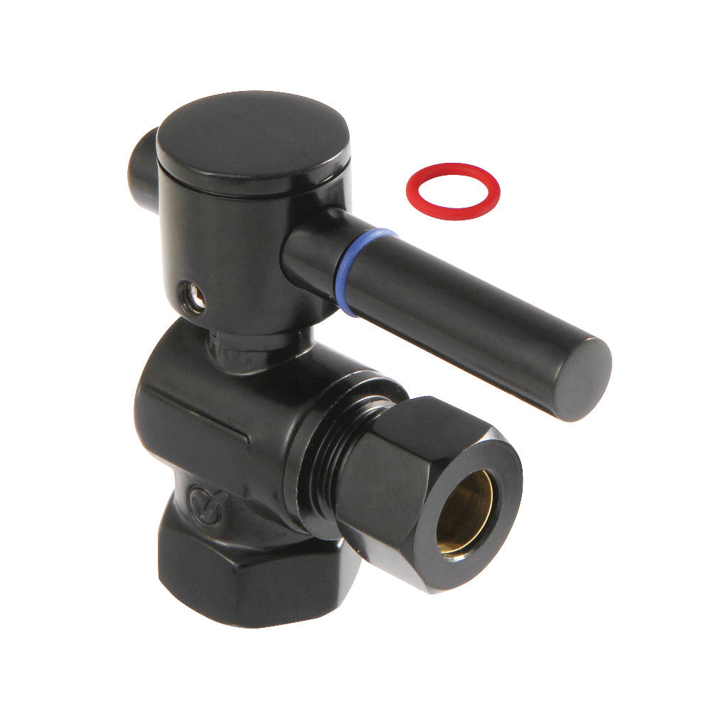Kingston Brass 3/8" IPS X 3/8" OD Comp Quarter-Turn Angle Stop Valve