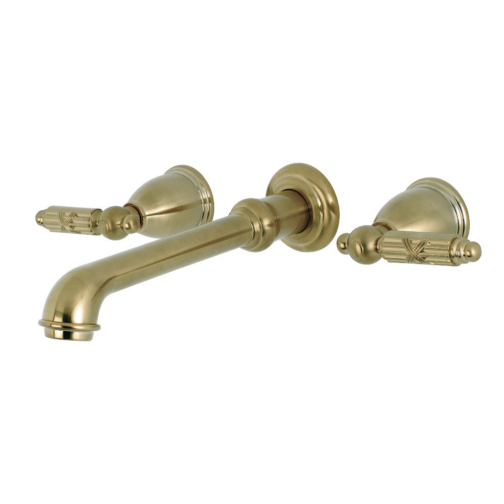 Kingston Brass KS7128GL Georgian Two-Handle Wall Mount Bathroom Faucet