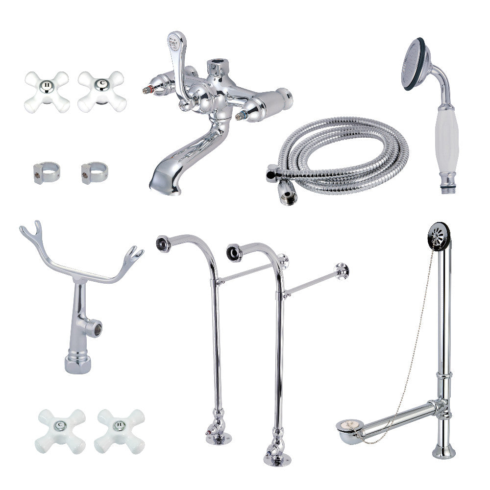 Vintage Freestanding Clawfoot Tub Faucet Combo