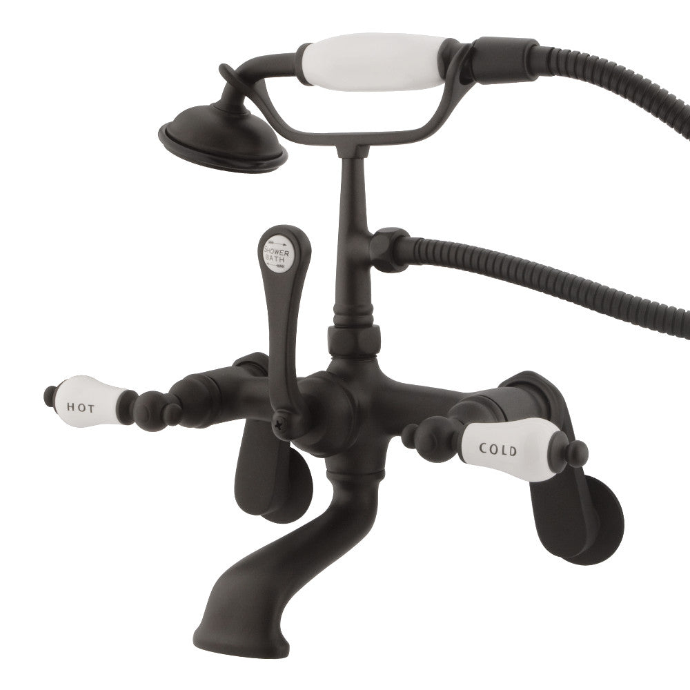 Vintage Wall Mount Clawfoot Tub Faucet with Hand Shower