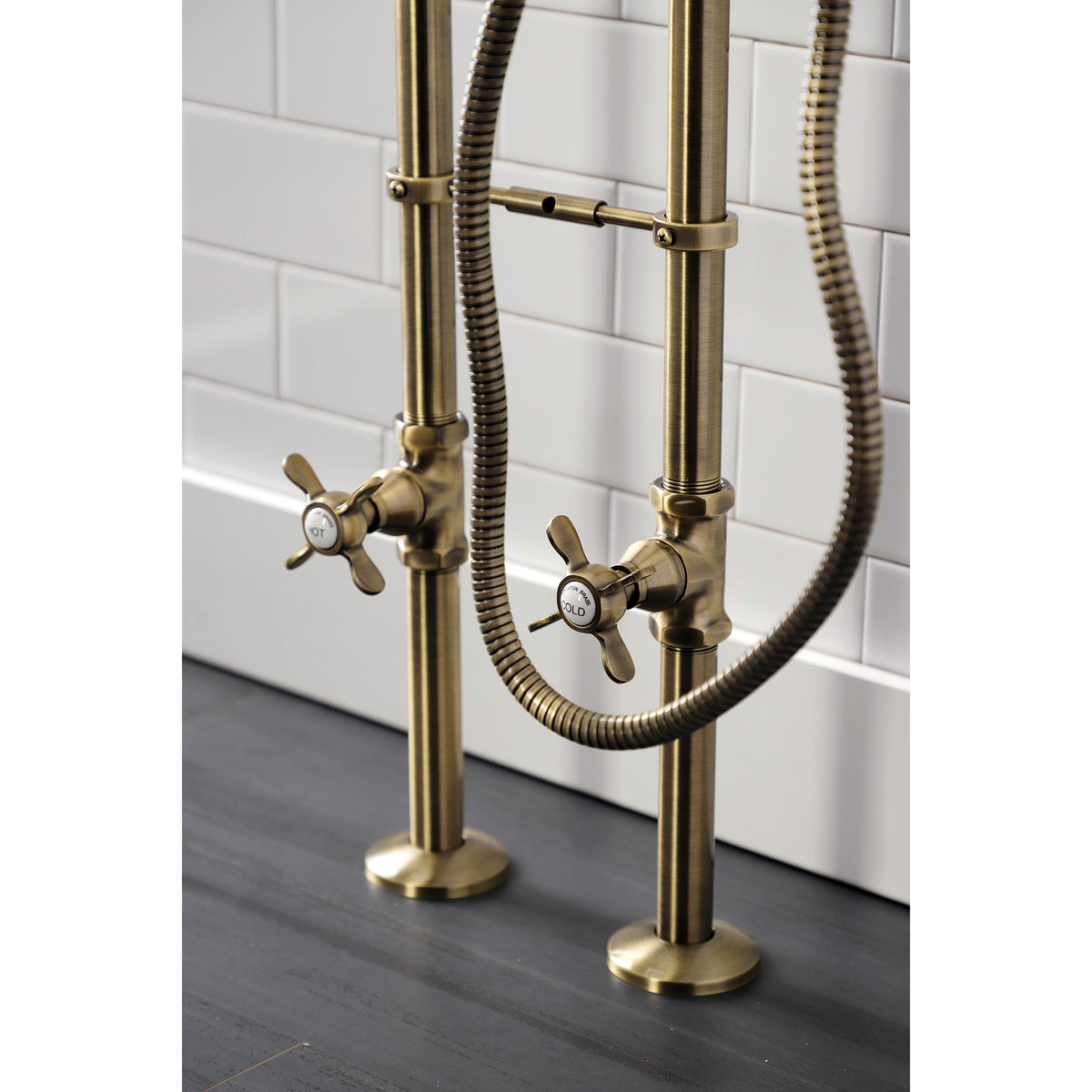 Essex Freestanding Clawfoot Tub Faucet Package with Supply Line