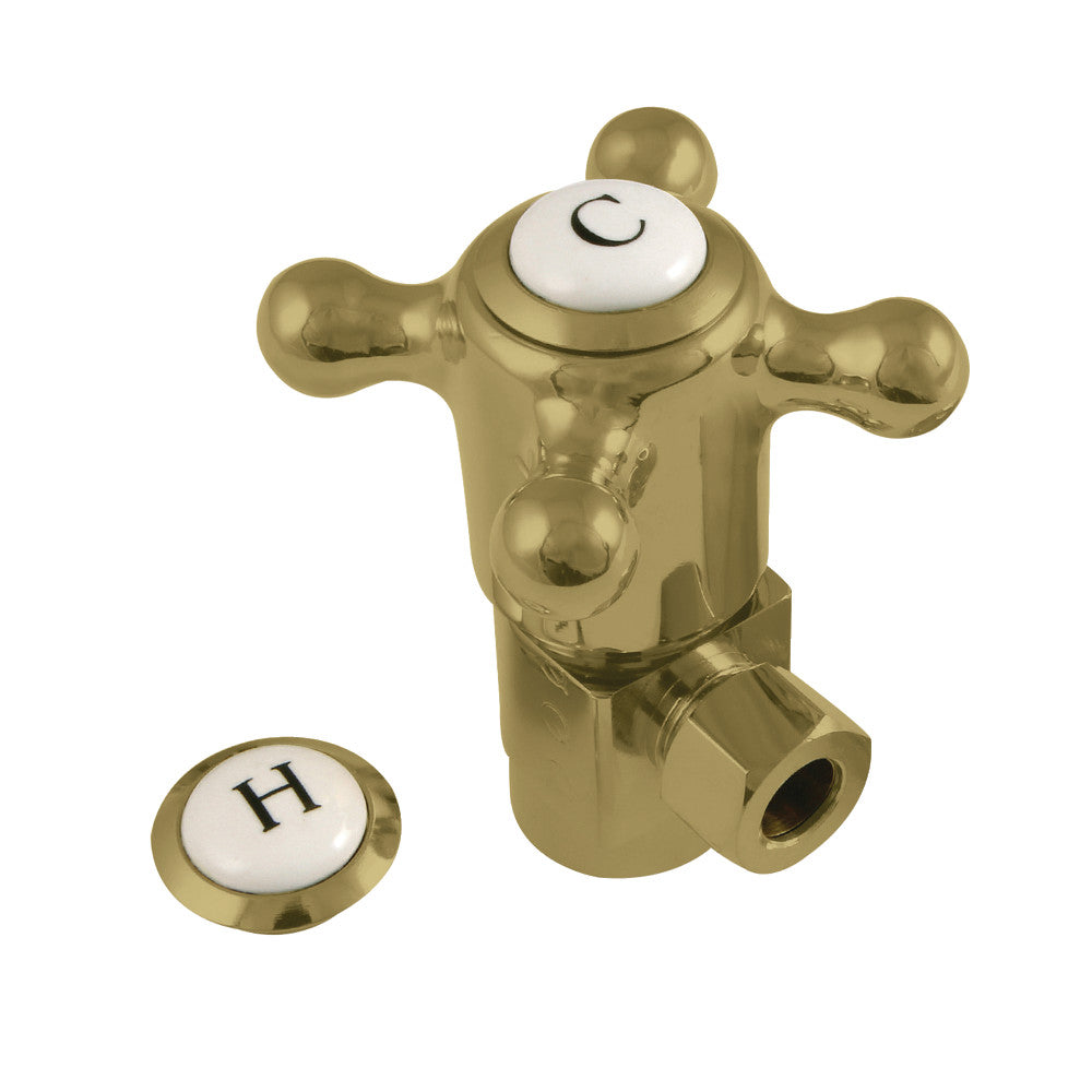 Kingston Brass 1/2"IPS x 3/8"O.D. Anti-Seize Quarter Turn Angle Stop