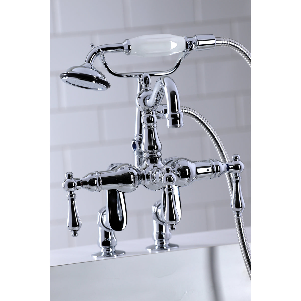 Vintage Clawfoot Tub Faucet with Hand Shower