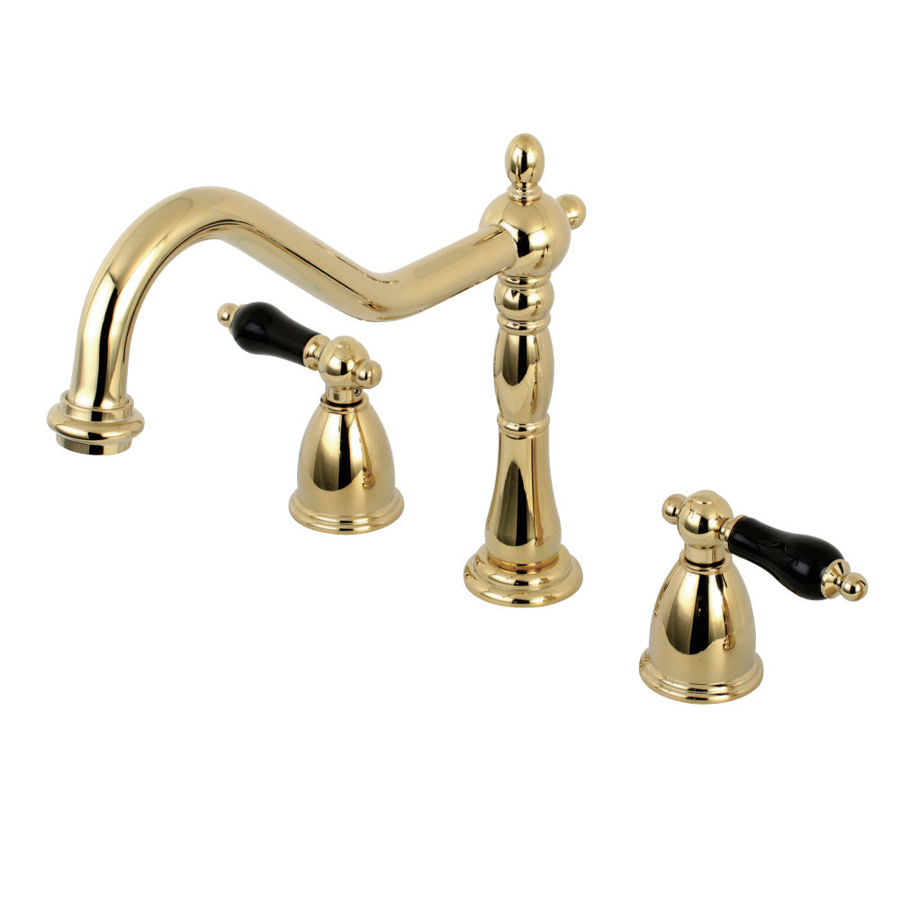 Kingston Brass KB1795PKLLS Widespread Kitchen Faucet