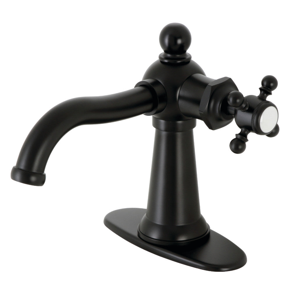 Kingston Brass KSD154BXPB Nautical Single-Handle Bathroom Faucet with Push Pop-Up